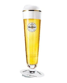 Vasos de cerveza Warsteiner con pie - 200 ml - 6 piezas