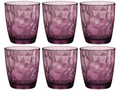 Vasos de agua Bormioli Rocco Diamond - Púrpura - 390 ml - 6 piezas