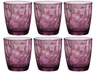 Vasos de agua Bormioli Rocco Diamond - Púrpura - 390 ml - 6 piezas