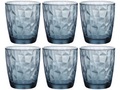 Vasos de agua Bormioli Rocco Diamond - Azul - 300 ml - 6 piezas