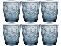 Vasos de agua Bormioli Rocco Diamond - Azul - 300 ml - 6 piezas