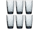 Vasos longdrink Bormioli Rocco Diamond - Azul - 470 ml - 6 piezas