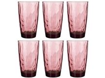 Vasos longdrink Bormioli Rocco Diamond - Púrpura - 470 ml - 6 unidades