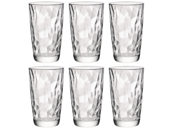 Vasos longdrink Bormioli Rocco Diamond - Transparente - 470 ml - 6 piezas