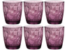 Vasos de agua Bormioli Rocco Diamond - Púrpura - 300 ml - 6 piezas