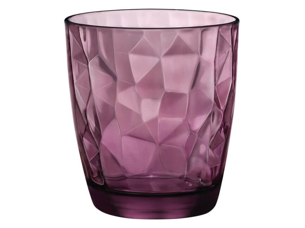 Vasos de agua Bormioli Rocco Diamond - Púrpura - 300 ml - 6 piezas