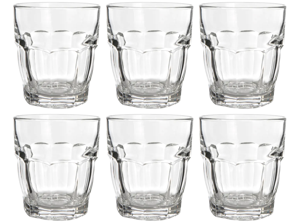 Vasos de agua Bormioli Rocco Rock Bar - 270 ml - 6 piezas