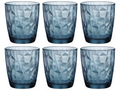 Vasos de agua Bormioli Rocco Diamond - Azul - 390 ml - 6 piezas