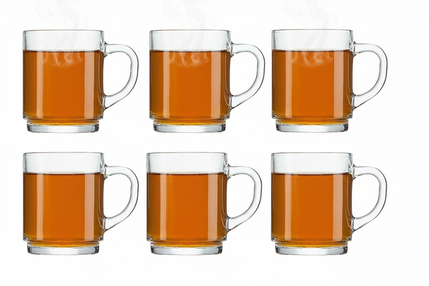 Luminarc Vasos de té Bock 250 ml - resistente al calor - 6 piezas