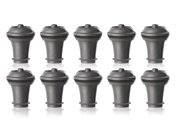 Tapones de vino al vacío Vacu Vin - Gris - 10 unidades