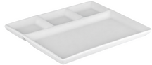 Platos Cookinglife para BBQ / Fondue / Gourmet con 4 compartimentos - 26 x 20 cm - 4 unidades