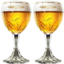 Vasos de cerveza Grimbergen con pie - 330 ml - 2 piezas
