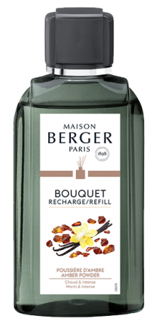 Recarga Maison Berger - para varitas aromáticas - Polvo de Ámbar - 200 ml