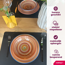 Platos Profundos / Platos para Pasta Cookinglife Rhythm & Lines ø 20 cm - 4 piezas
