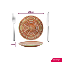 Set de Vajilla Cookinglife Rhythm & Lines 18 piezas / 6 personas - 6 platos de cena, 6 platos de desayuno y 6 platos hondos