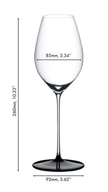 Copa de vino blanco Riedel Fatto A Mano Black Tie - Sauvignon Blanc / Champagne - 464 ml