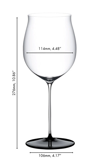 Copa de vino tinto Riedel Fatto A Mano Black Tie - Burgundy Grand Cru - 1022 ml
