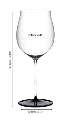 Copa de vino tinto Riedel Fatto A Mano Black Tie - Burgundy Grand Cru - 1022 ml
