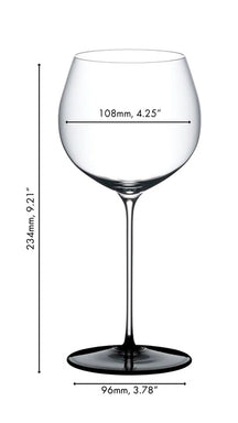 Copa de vino blanco Riedel Fatto A Mano Black Tie - Chardonnay - 660 ml