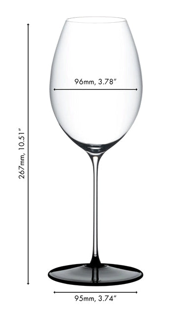 Copa de vino tinto Riedel Fatto A Mano Black Tie - Hermitage / Syrah - 668 ml