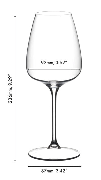 Copas de vino blanco Riedel Grape@Riedel - Vino blanco / Rosado / Champán / Spritz - 550 ml - 2 unidades