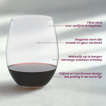 Copas de vino tinto Riedel O Wine - Pinot Noir Nuevo Mundo - 762 ml - 2 piezas