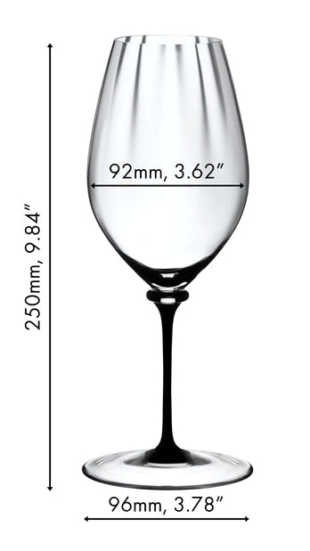 Copa de vino blanco Riedel Fatto A Mano Performance - Riesling - Tallo negro - 623 ml