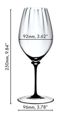 Copa de vino blanco Riedel Fatto A Mano Performance - Riesling - Tallo negro - 623 ml