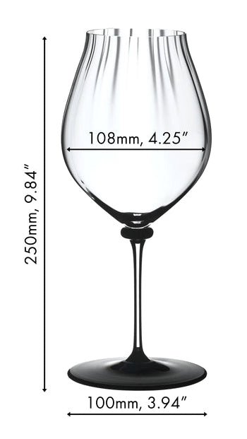 Copa de vino tinto Riedel Fatto A Mano Performance - Pinot Noir - Base negra - 830 ml
