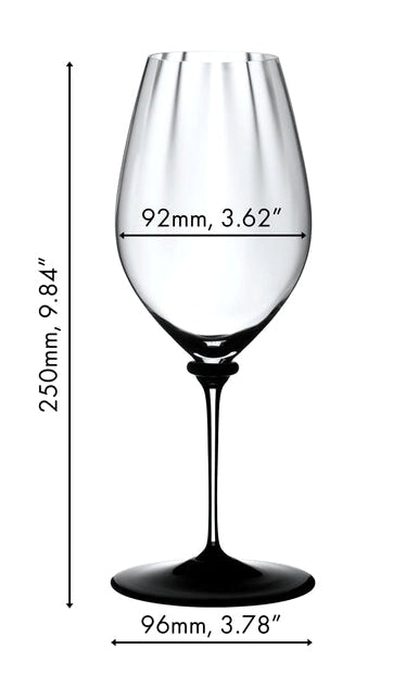 Copa de vino blanco Riedel Fatto A Mano Performance - Riesling - Base negra - 623 ml