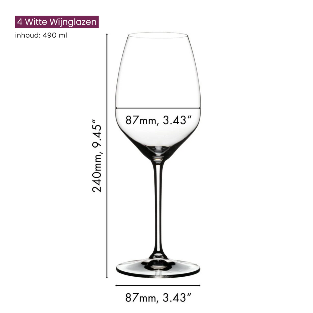 Copas de vino blanco Riedel Extreme - Riesling - 490 ml - Paga 3 y lleva 4