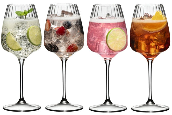 Copas de cóctel / copas de spritz - Set para mezclar Spritz - 550 ml - 4 unidades