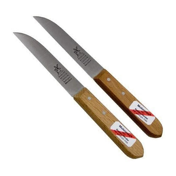 Robert Herder Cuchillo de Molino - Madera - Hoja 8.5 cm - 2 Piezas