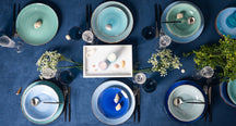 Platos para cena Delice azul ø 26,5 cm - 6 piezas Cookinglife