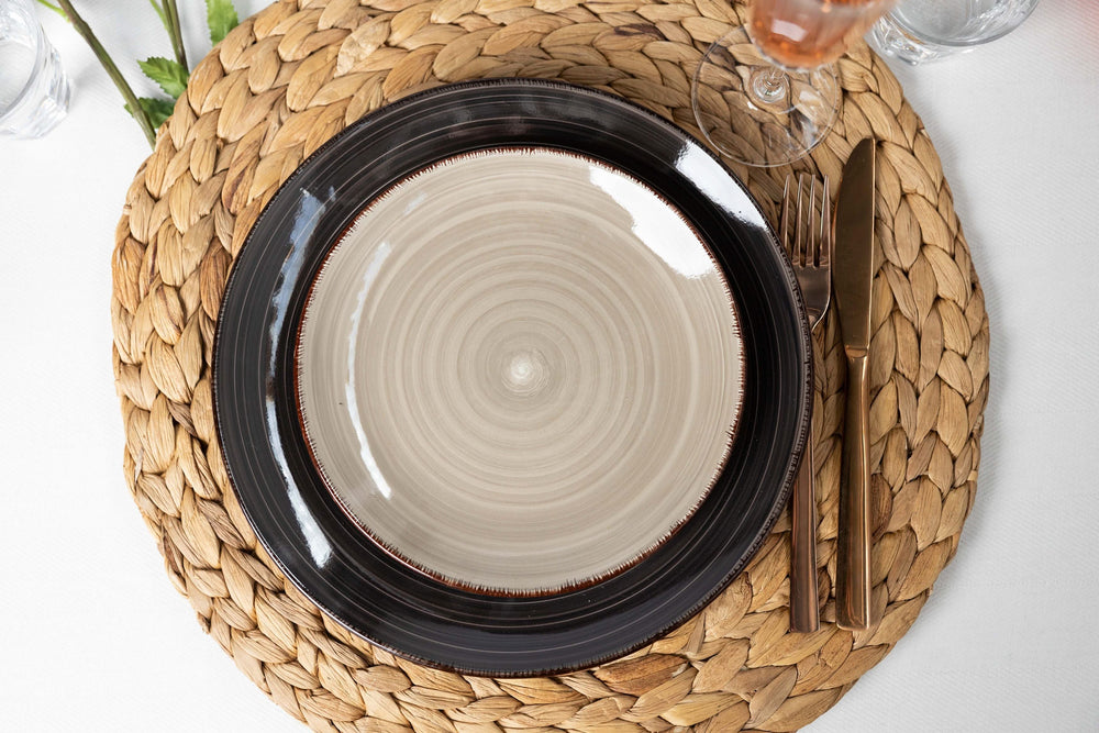Cookinglife Platos de cena Delice Gris ø 26,5 cm - 6 unidades