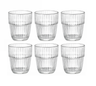 Bormioli Rocco Vasos de agua Apilables - Barshine - 210 ml - 6 unidades