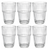 Bormioli Rocco Vasos Longdrink Apilables - Vasos de agua - Barshine - 380 ml - 6 unidades