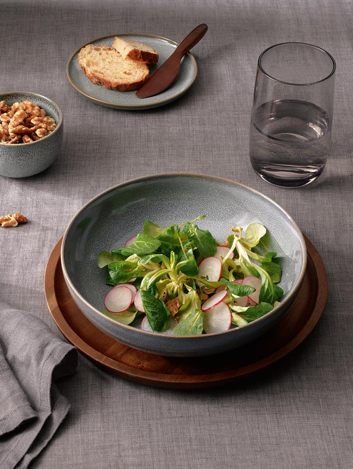 Set de vajilla ASA Selection Saisons - Denim 18 piezas / 6 personas - 6 platos de cena, 6 platos de desayuno y 6 cuencos