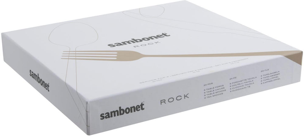 Sambonet Set de cubiertos Rock - Cobre - 24 piezas / 6 personas