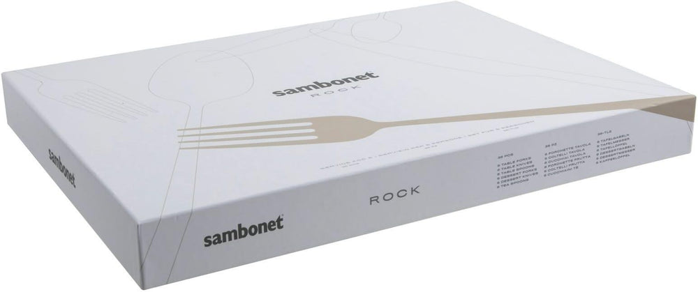 Sambonet Set de cubiertos Rock - RVS - 36 piezas / 6 personas