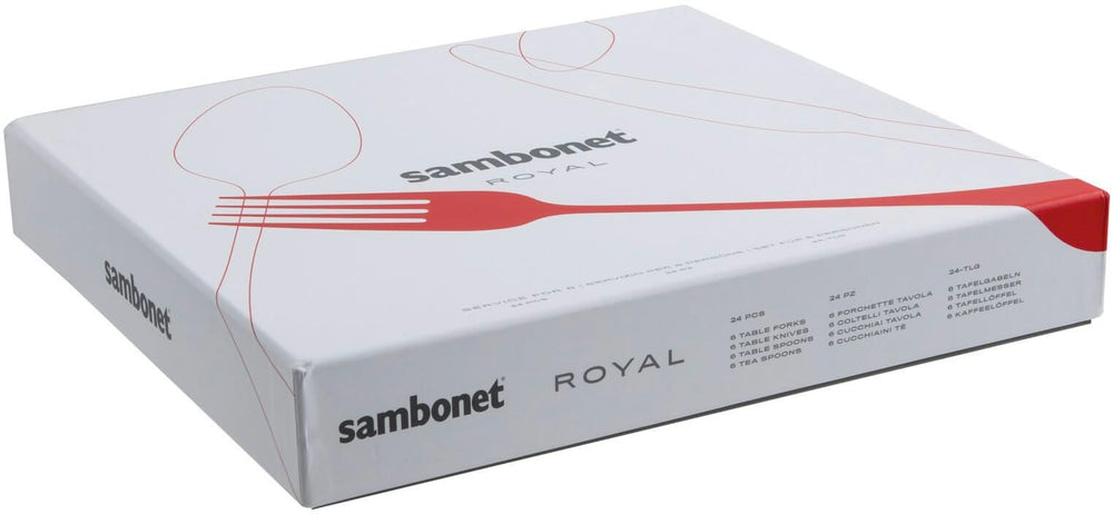 Sambonet Set de cubiertos Royal - RVS - 24 piezas / 6 personas