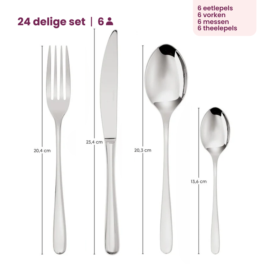 Sambonet Set de cubiertos Taste - Vintage Cobre - 24 piezas / 6 personas
