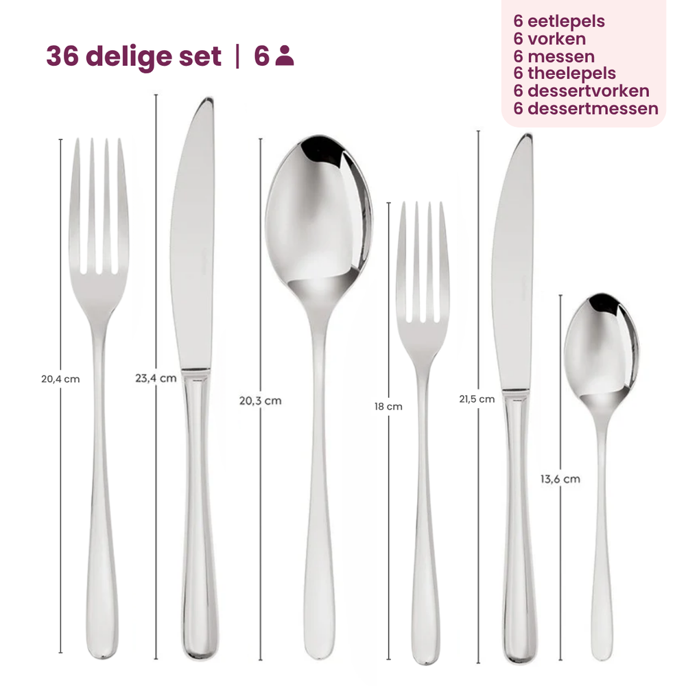 Sambonet Set de cubiertos Taste - Vintage Cobre - 36 piezas / 6 personas