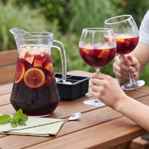 Set de sangría Jarra 1.6 litros + Vasos para sangría 700 ml - 6 piezas