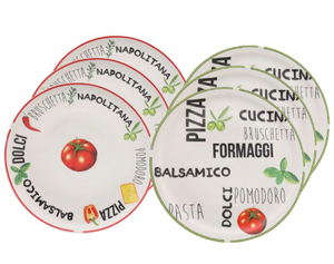 Cookinglife Platos para Pizza Italia Porcelana ø 30 cm - 6 piezas