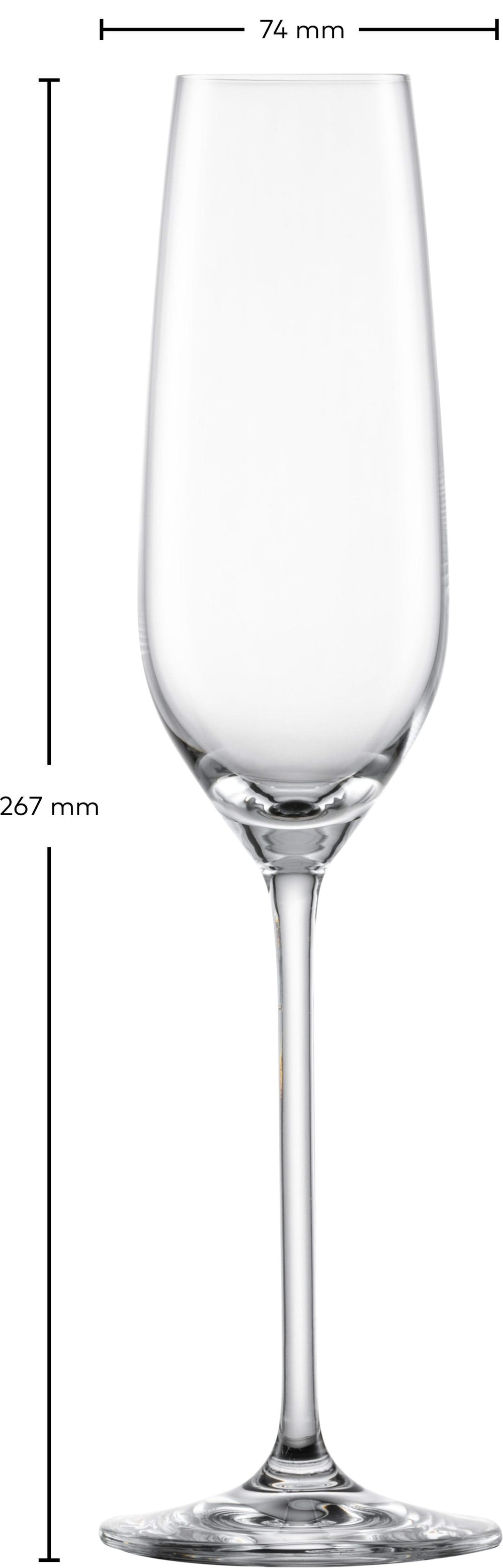 Copas de champán Schott Zwiesel - Flutes - Fortissimo - 240 ml - 4 piezas