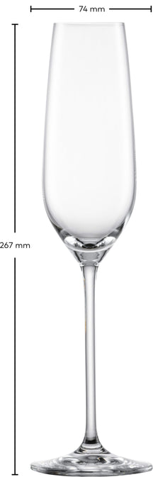 Copas de champán Schott Zwiesel - Flutes - Fortissimo - 240 ml - 4 piezas