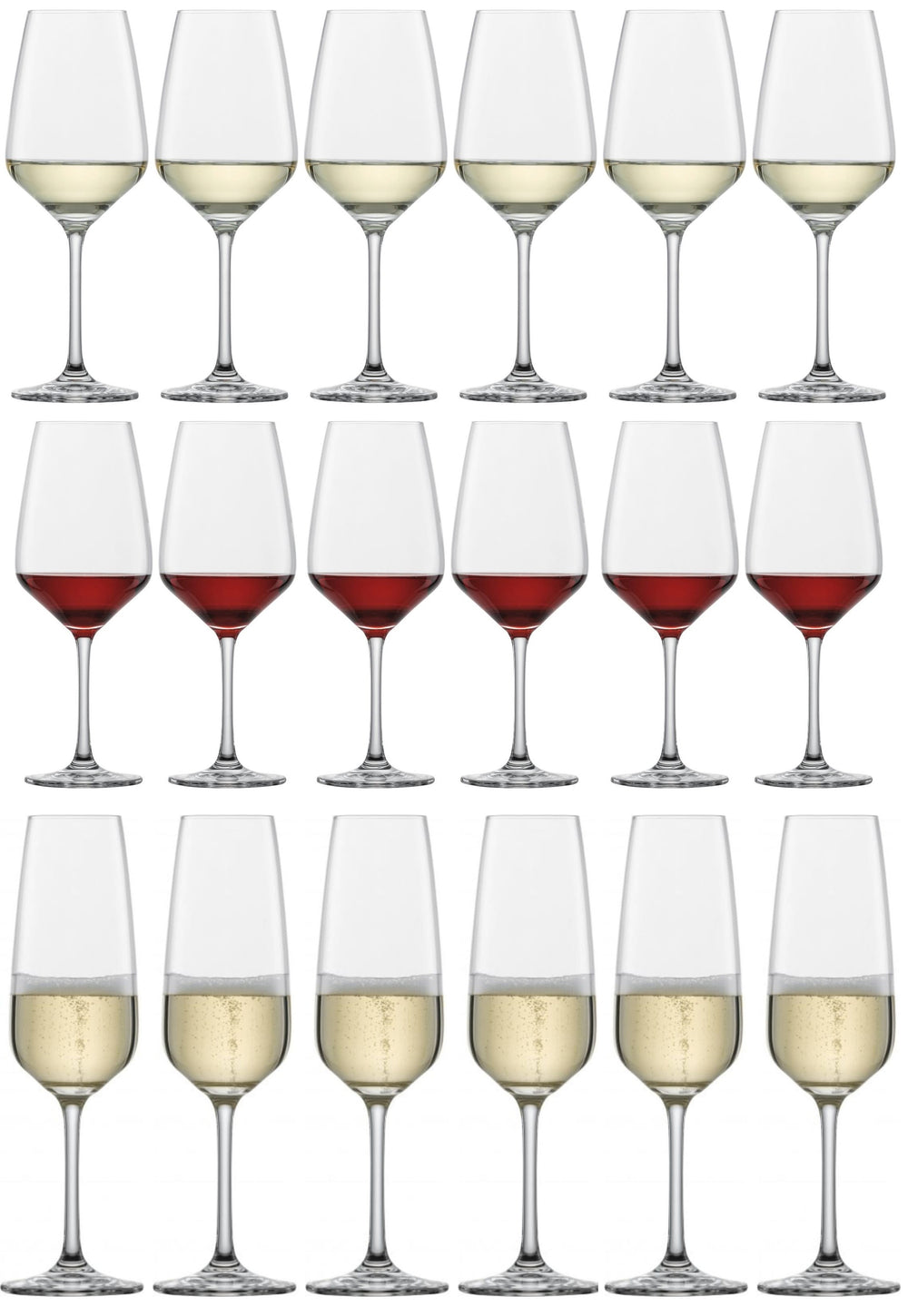Set de copas de vino Schott Zwiesel Tulipán 18 piezas - Copas para vino tinto, vino blanco y champán