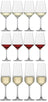 Schott Zwiesel Juego de copas de vino Tulip 12 piezas - Copas de vino tinto, copas de vino blanco y copas de champán