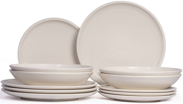 Villeroy & Boch Juego de Vajilla Artesano Original 12 piezas / 4 personas - 4 platos de cena, 4 platos de desayuno y 4 platos hondos